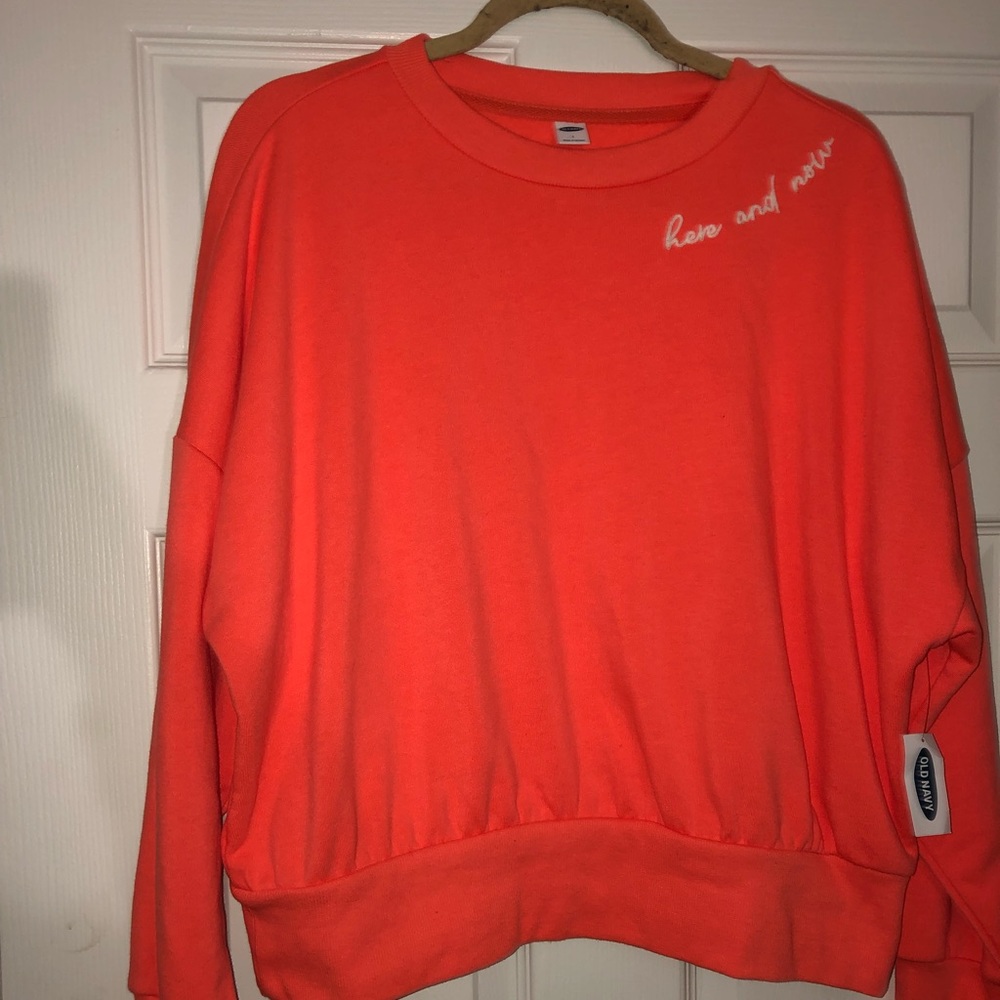 Peach sweatshirt
